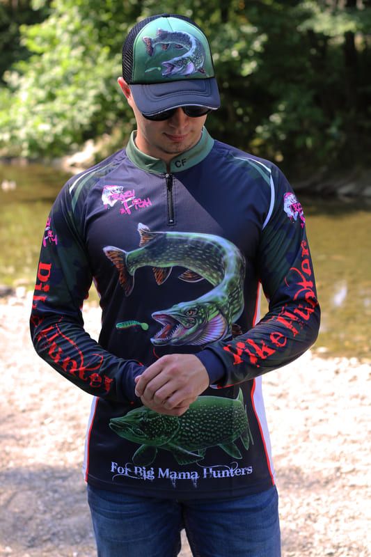Джерси Crazy Fish Pike Hunter black - 2XL