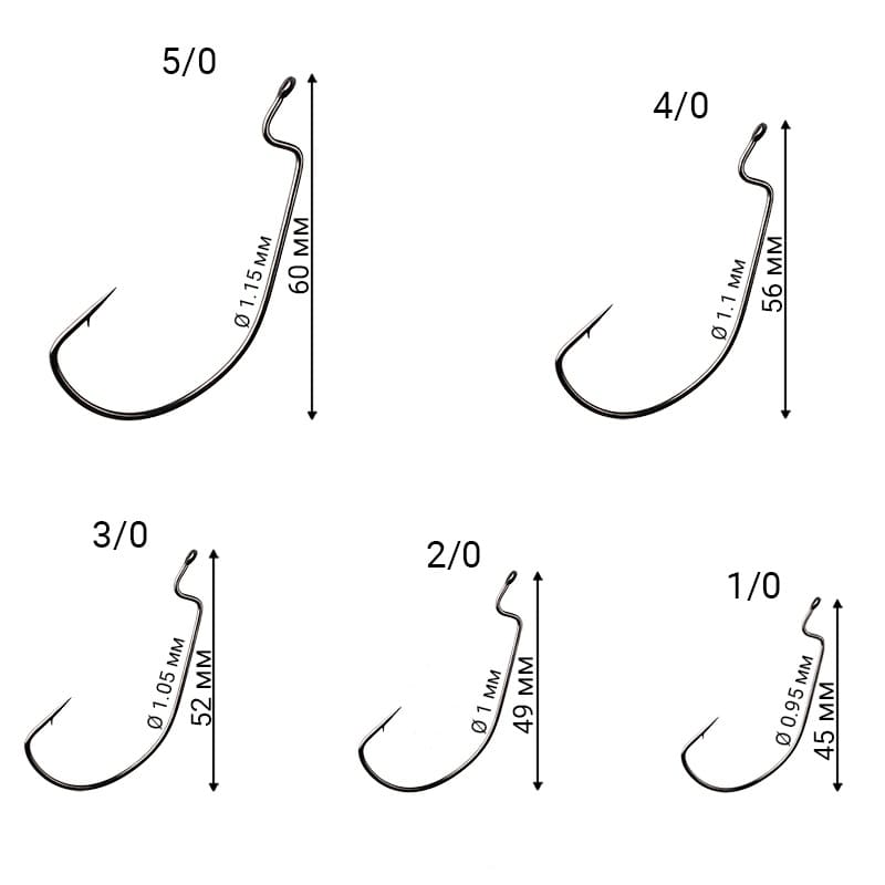 Офсетный крючок CF Wide Range Offset Hook №4/0 1000 шт
