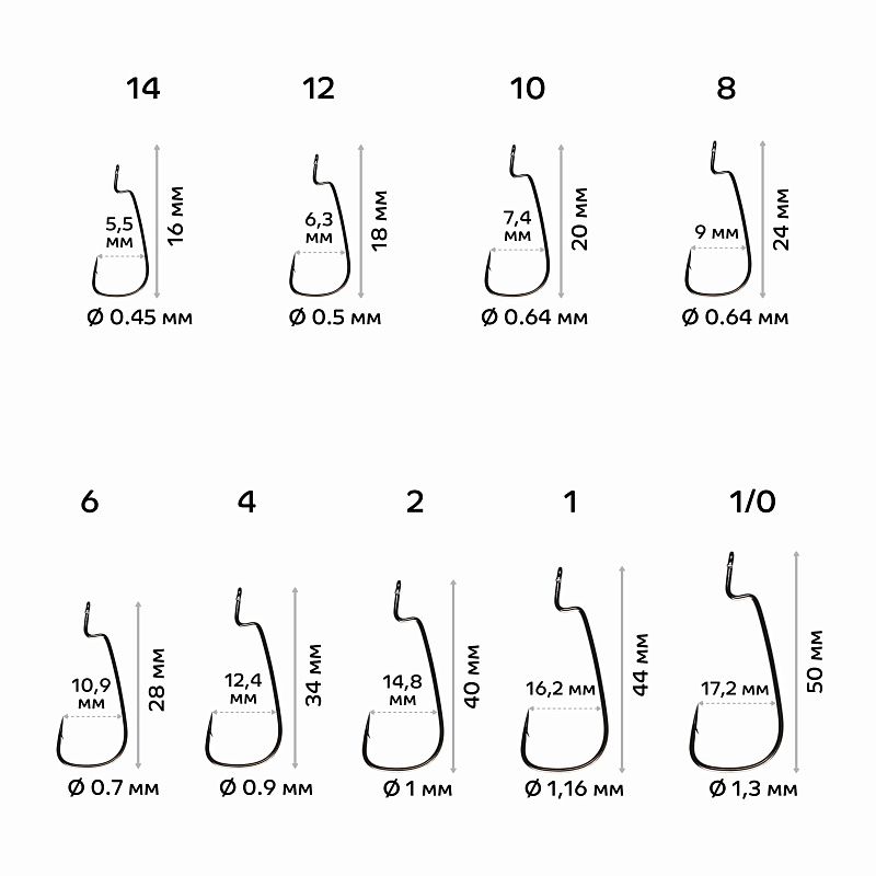 Офсетный крючок CF Offset joint hook №2/0 7 шт