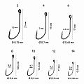 Одинарный крючок CF S hook №4 10 шт, черный