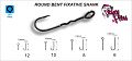 Одинарный крючок Crazy Fish Round Bent Fixative Shank №8 7 шт