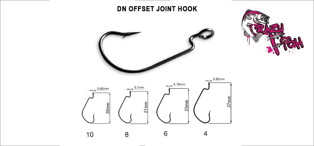 Офсетный крючок CF DN Offset Joint Hook №10 20 шт