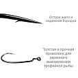 Офсетный крючок CF Big game offset hook №6/0 4 шт
