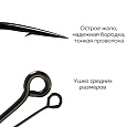 Одинарный крючок CF S hook №4 10 шт, черный