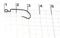 Офсетный крючок CF DN Offset Joint Hook №6 20 шт