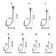 Одинарный крючок CF S hook №10 30 шт, серебряный 