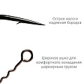Одинарный крючок CF Round bent fixative shank №8 200 шт