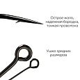 Одинарный крючок CF S hook №6 10 шт, черный