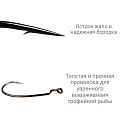 Офсетный крючок CF Big game offset hook №6/0 1000 шт