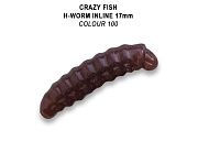 MF H-Worm inline 1.1" 20 шт (2*10) 63-28-100-7-EF