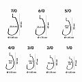 Офсетный крючок CF DN Offset Joint Hook №4 15 шт