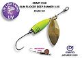 Вращающаяся блесна Slim flicker DR 3.5 г #7-GCH