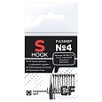 Одинарный крючок CF S hook №4 10 шт, черный