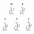Офсетный крючок CF Offset DN hook №6 10 шт