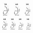 Офсетный крючок CF Big game offset hook №3/0 7 шт