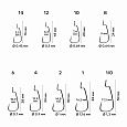 Офсетный крючок CF Offset joint hook №3/0 7 шт