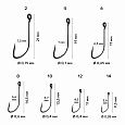 Одинарный крючок CF S hook №6 10 шт, черный