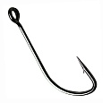 Одинарный крючок CF S hook №4 10 шт, черный