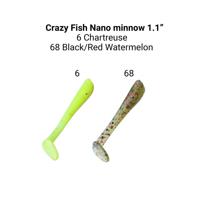 Nano minnow 1.1" 68-27-6/68-1