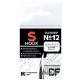 Одинарный крючок CF S hook №12 15 шт, серебряный