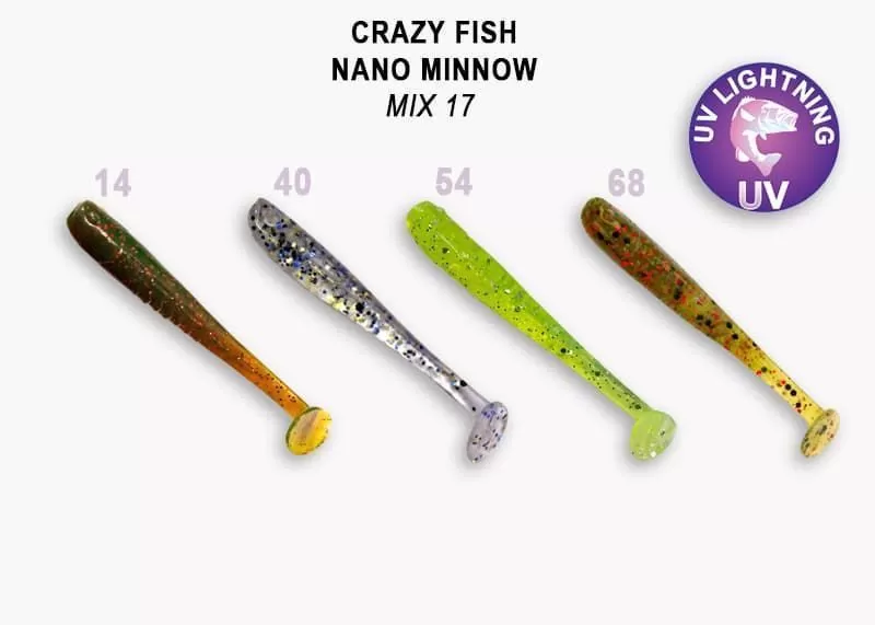 Nano minnow 1.6" 6-40-M17-6