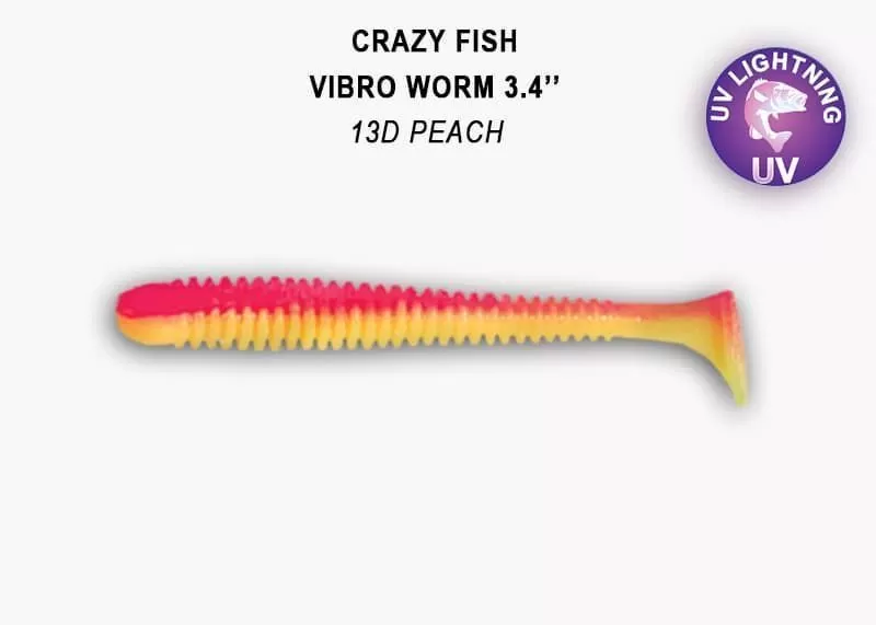 Vibro worm 3.4" 13-85-13d-6