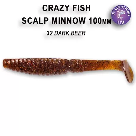 Scalp minnow 4" 18-100-32-6