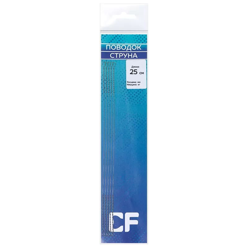 Поводок Струна CF 0.40 мм 25 см 5 шт
