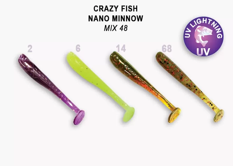 Nano minnow 1.6" 6-40-M48-6
